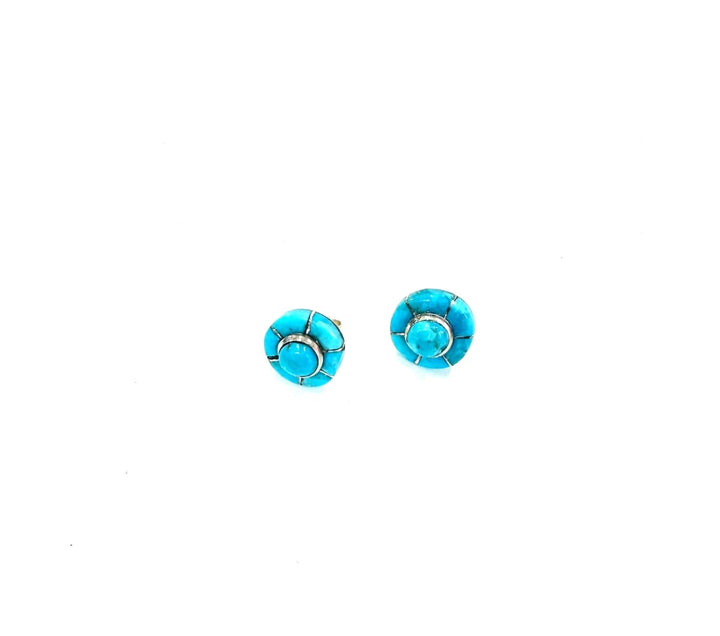 Valerie Benally Turquoise and Sterling Studs
