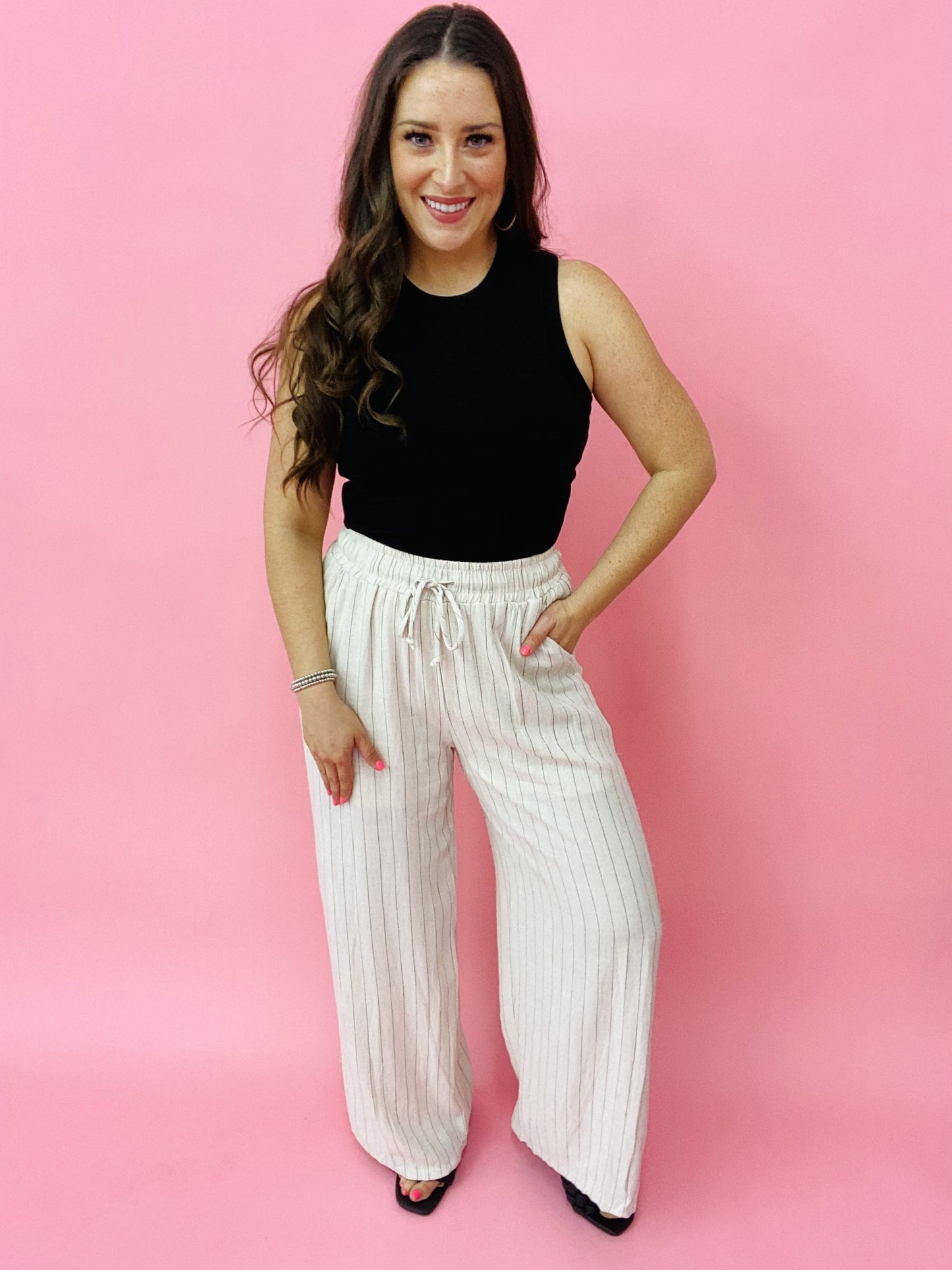 The Striper Knit Pants-2 Colors/AS