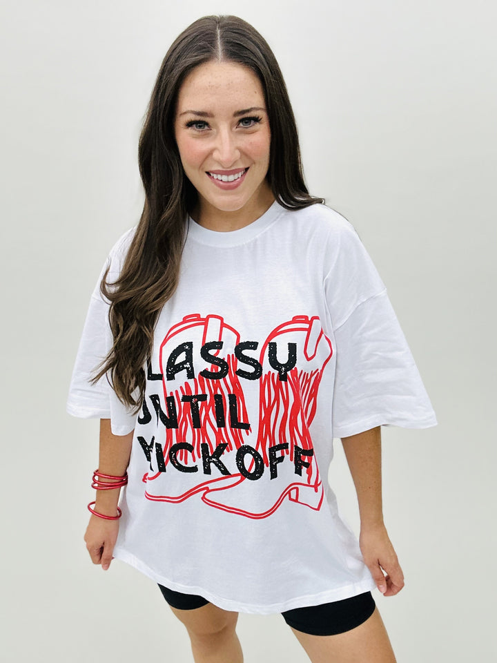 The Red Classy Kickoff Tee