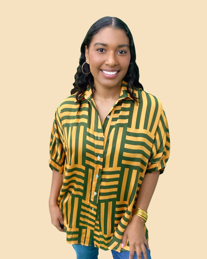 The Baylor Stripe Arizona Top - AS