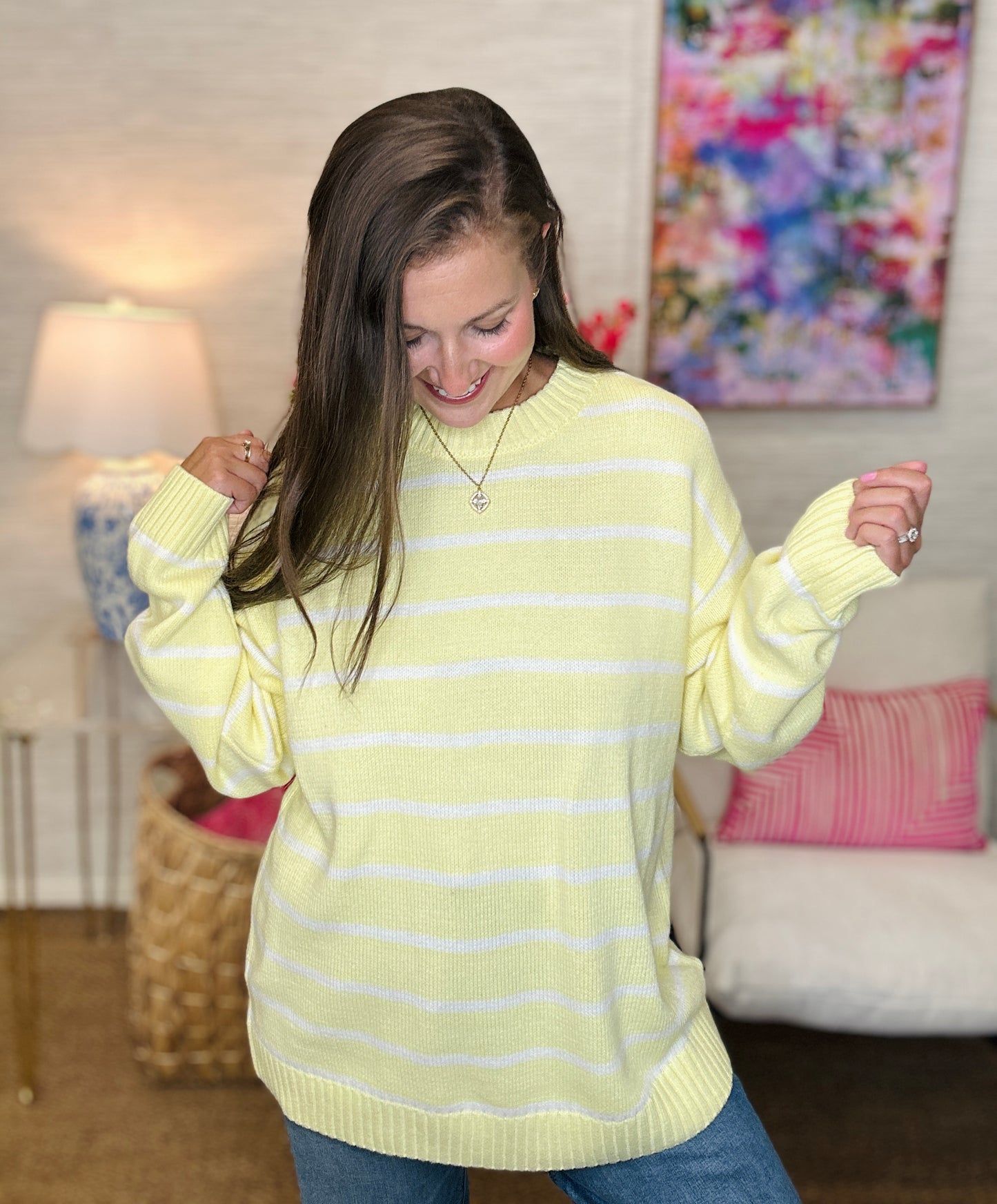 The Lush Sweater in Lemon