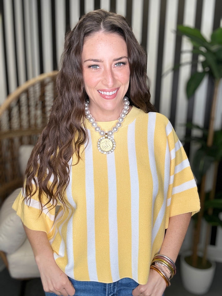 The Entro Preps Top in Yellow