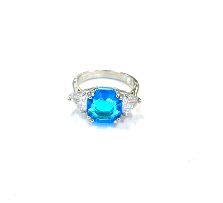 The Bright Aqua Round Ring