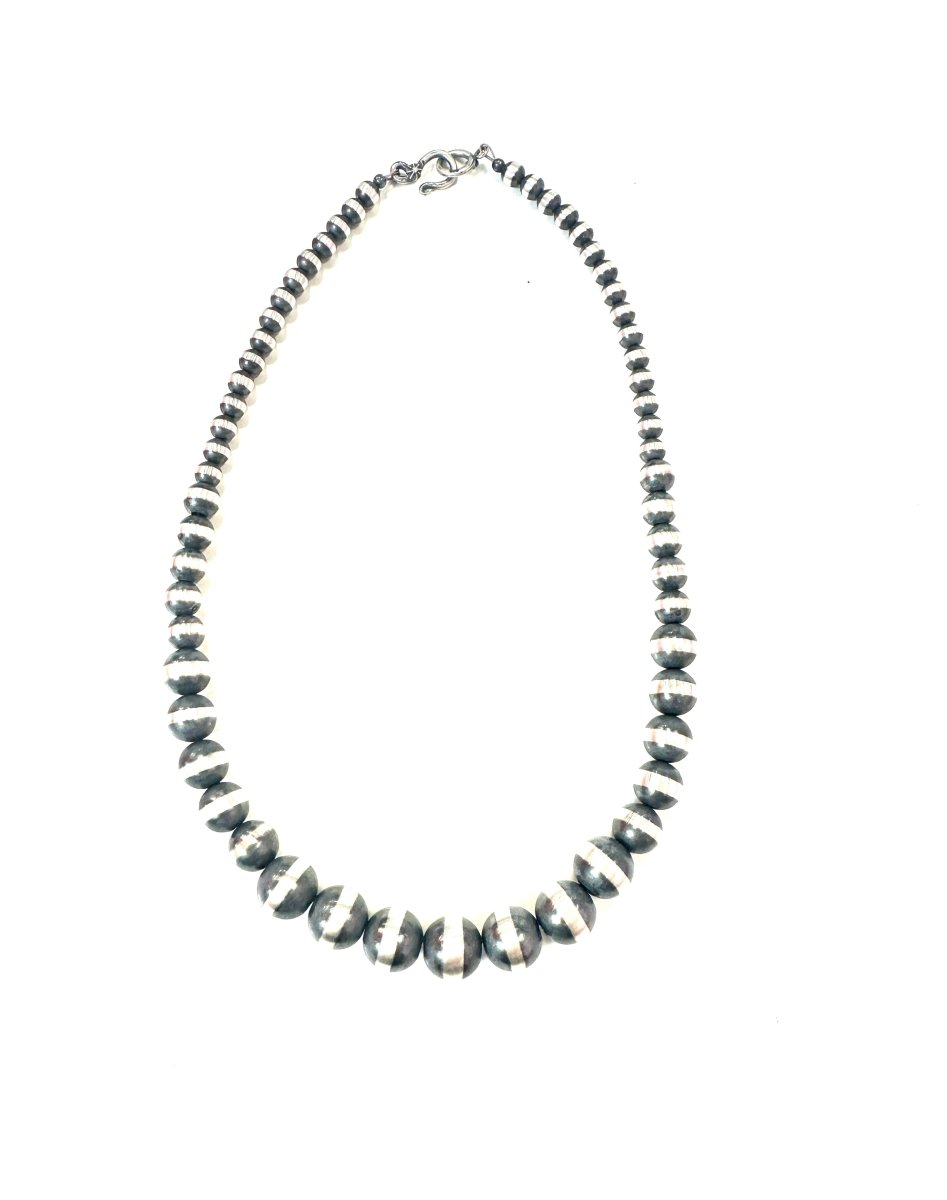 Graduated Sterling 18" Pearl Necklace