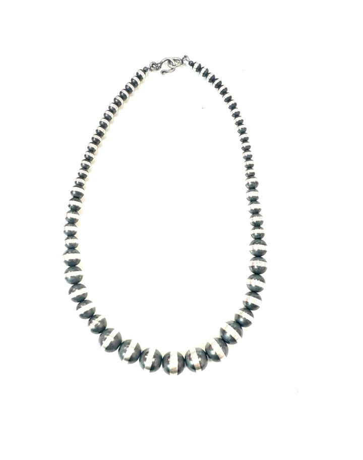 Graduated Sterling 18" Pearl Necklace