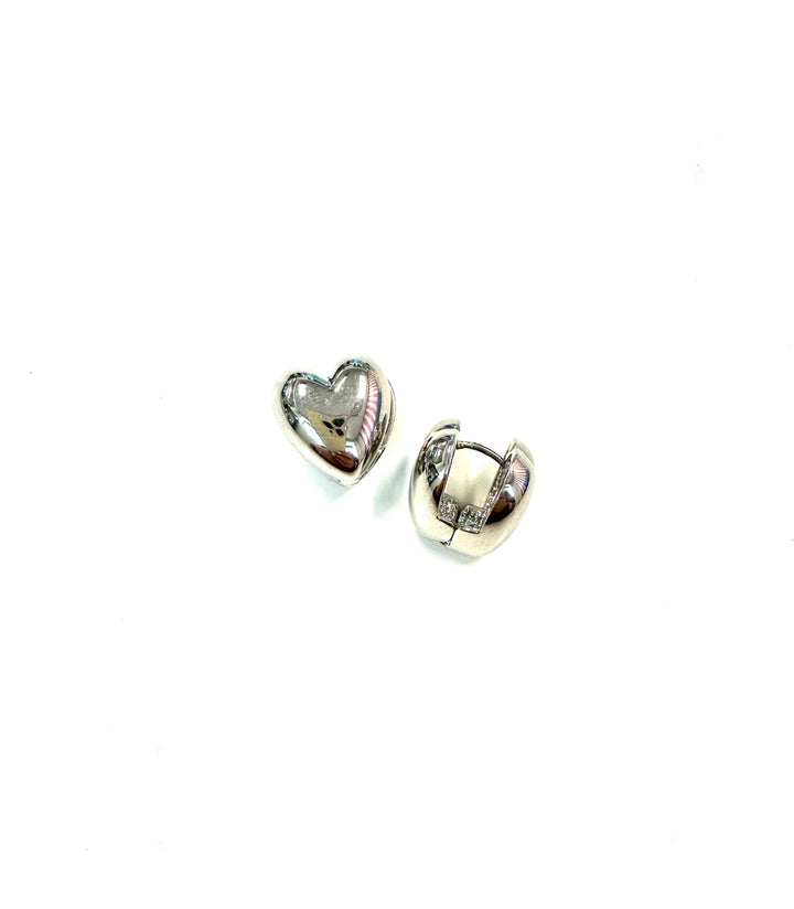 Snap Heart Studs