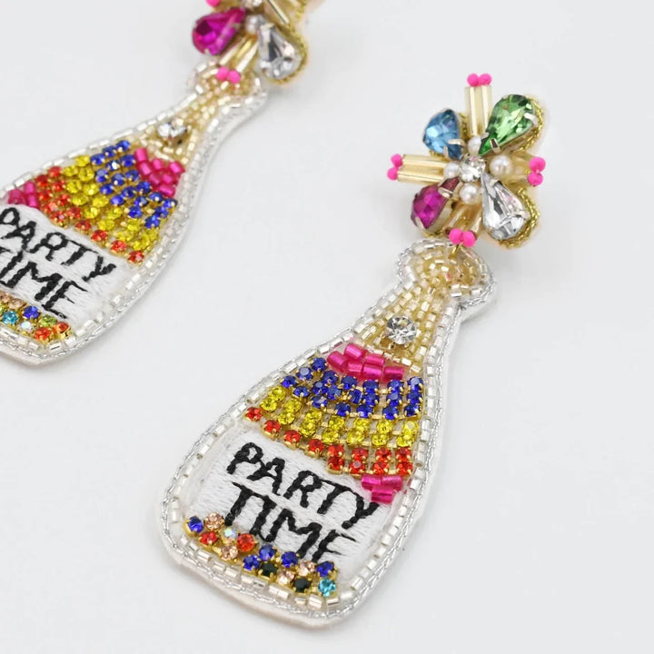 The Party Time Bottle Earrings