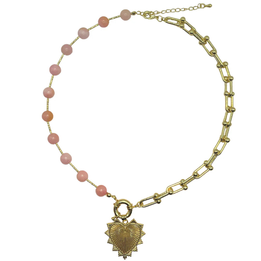 The Intricate Heart Charm Necklace