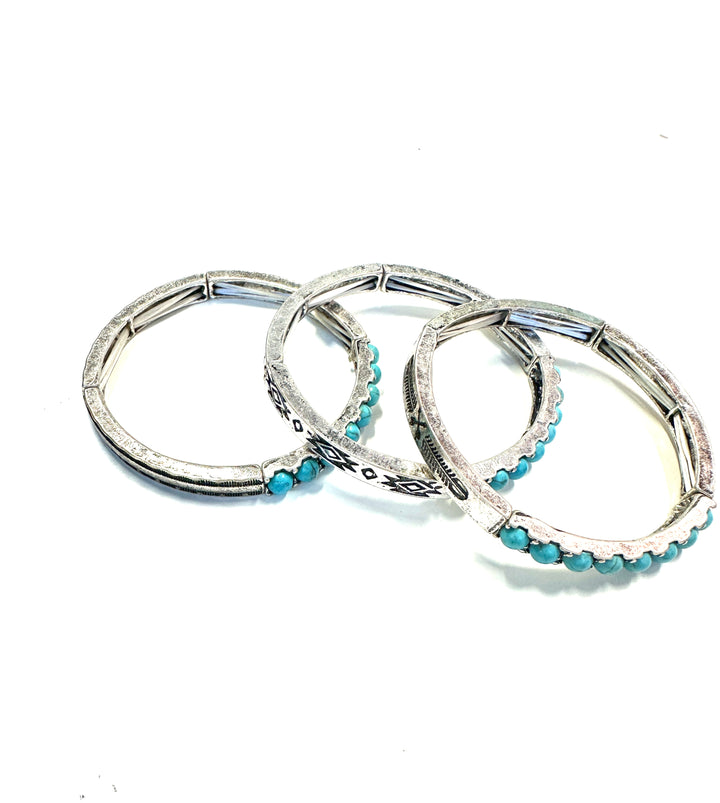 The Baller Silver Stretch Bracelet- 3 Options