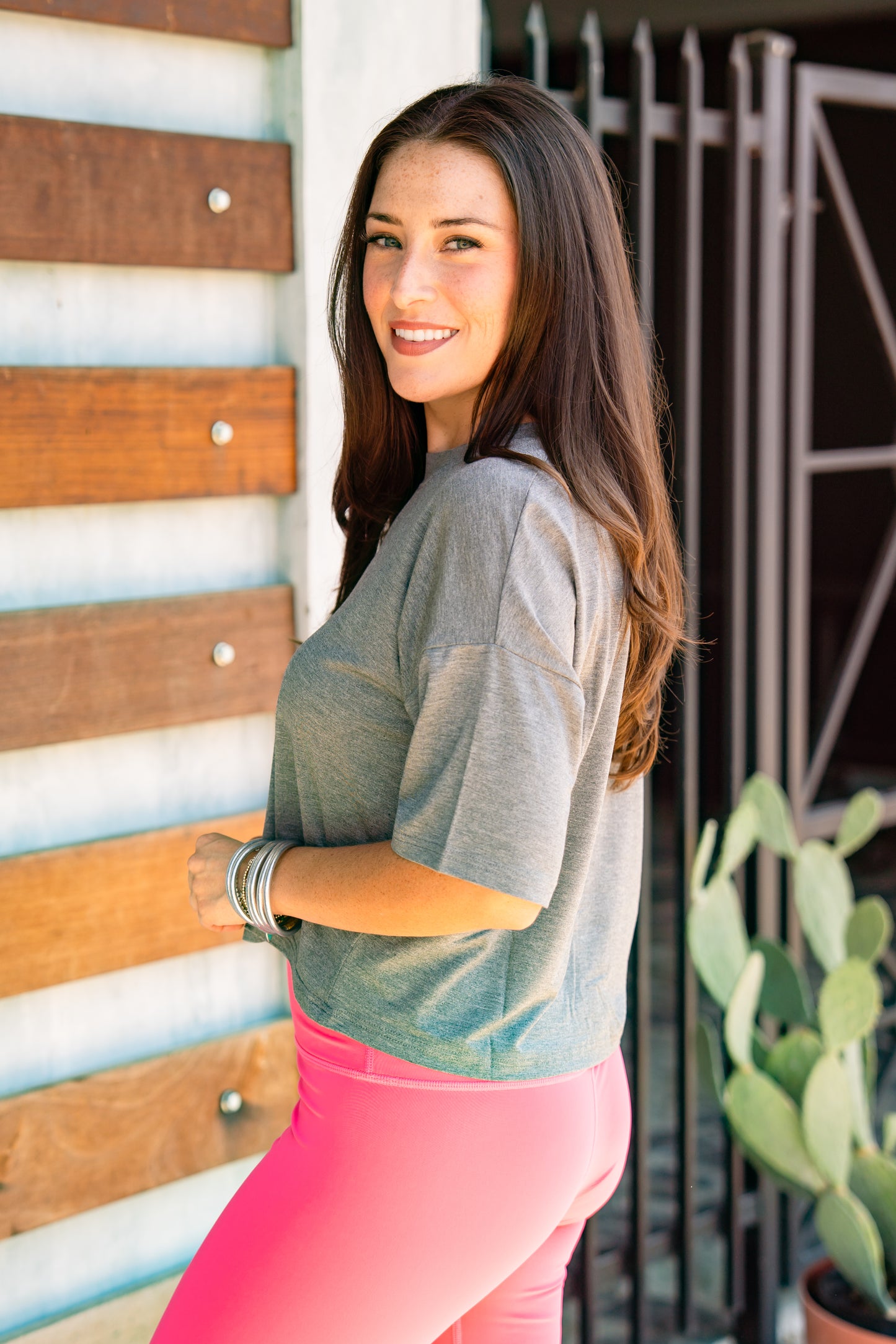 The Buckley Ash Bamboo Crop Tee in 8 Colors/AS