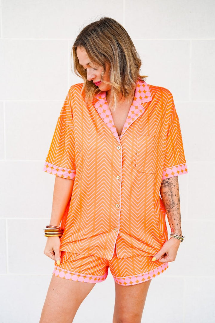 The Buckley Jennifer Set in Orange Crush