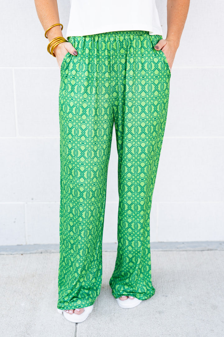 The Buckley Ava Pants in Regal Green