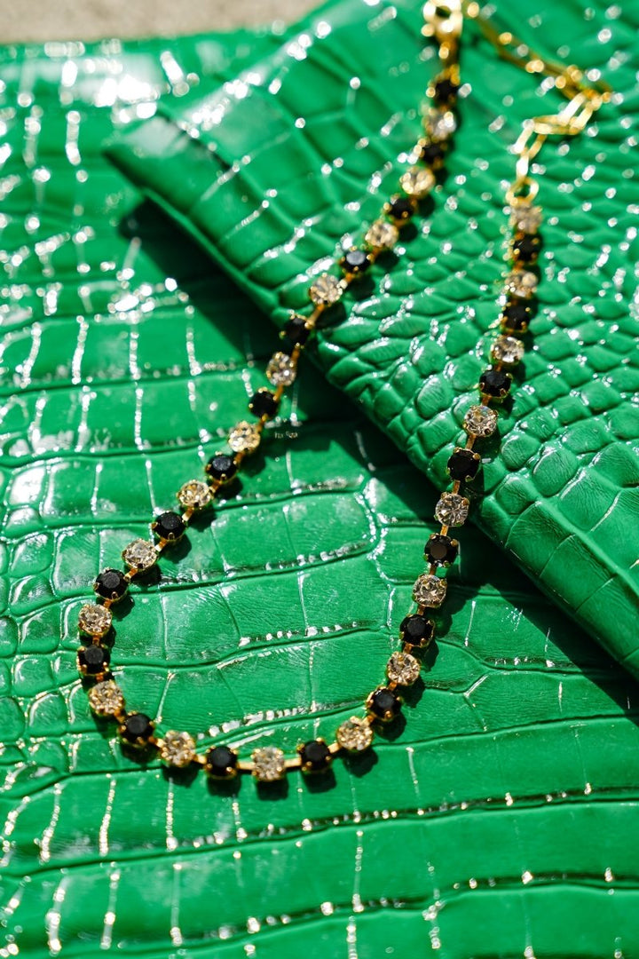 TOVA X PDA Sarina Necklace in Jet