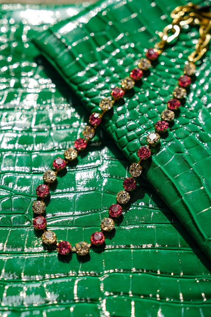 TOVA X PDA Oakland Necklace in Pink