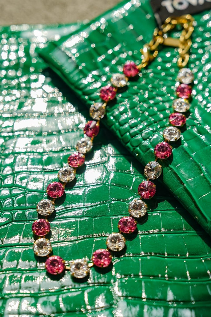 TOVA X PDA Sofia Necklace in Pink