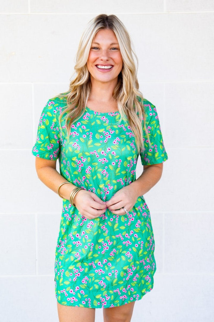 The Buckley Jeanne Gown in Lemon Lime