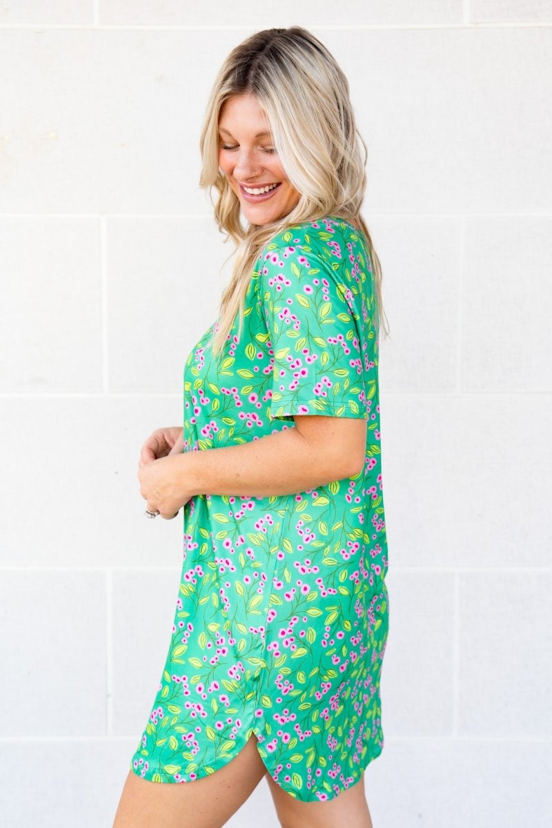 The Buckley Jeanne Gown in Lemon Lime