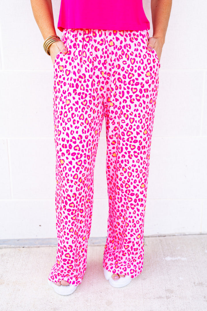 The Buckley Ava Pants in Pink Leo