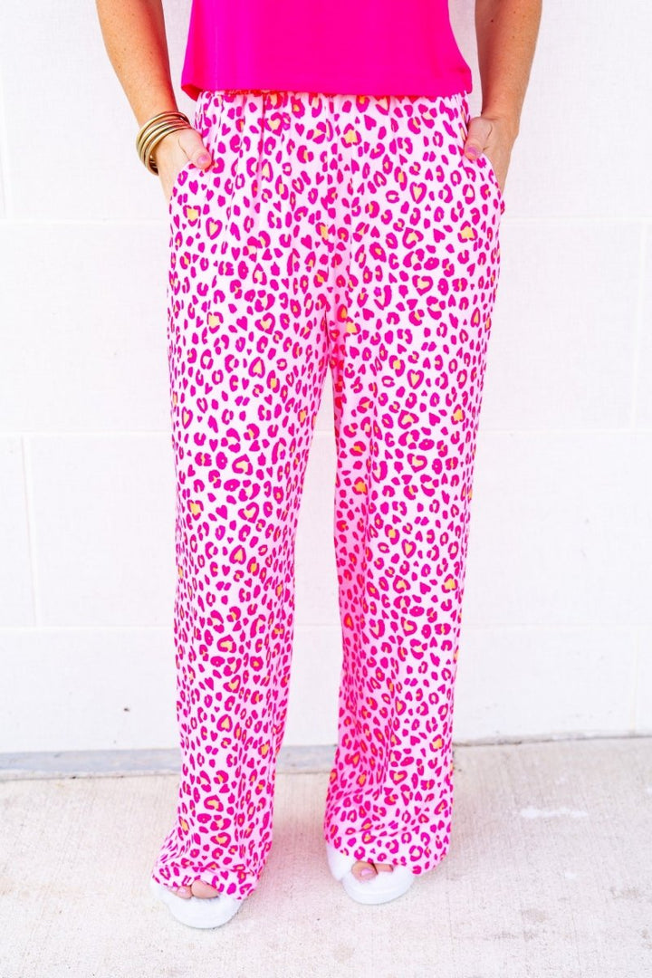 The Buckley Ava Pants in Pink Leo