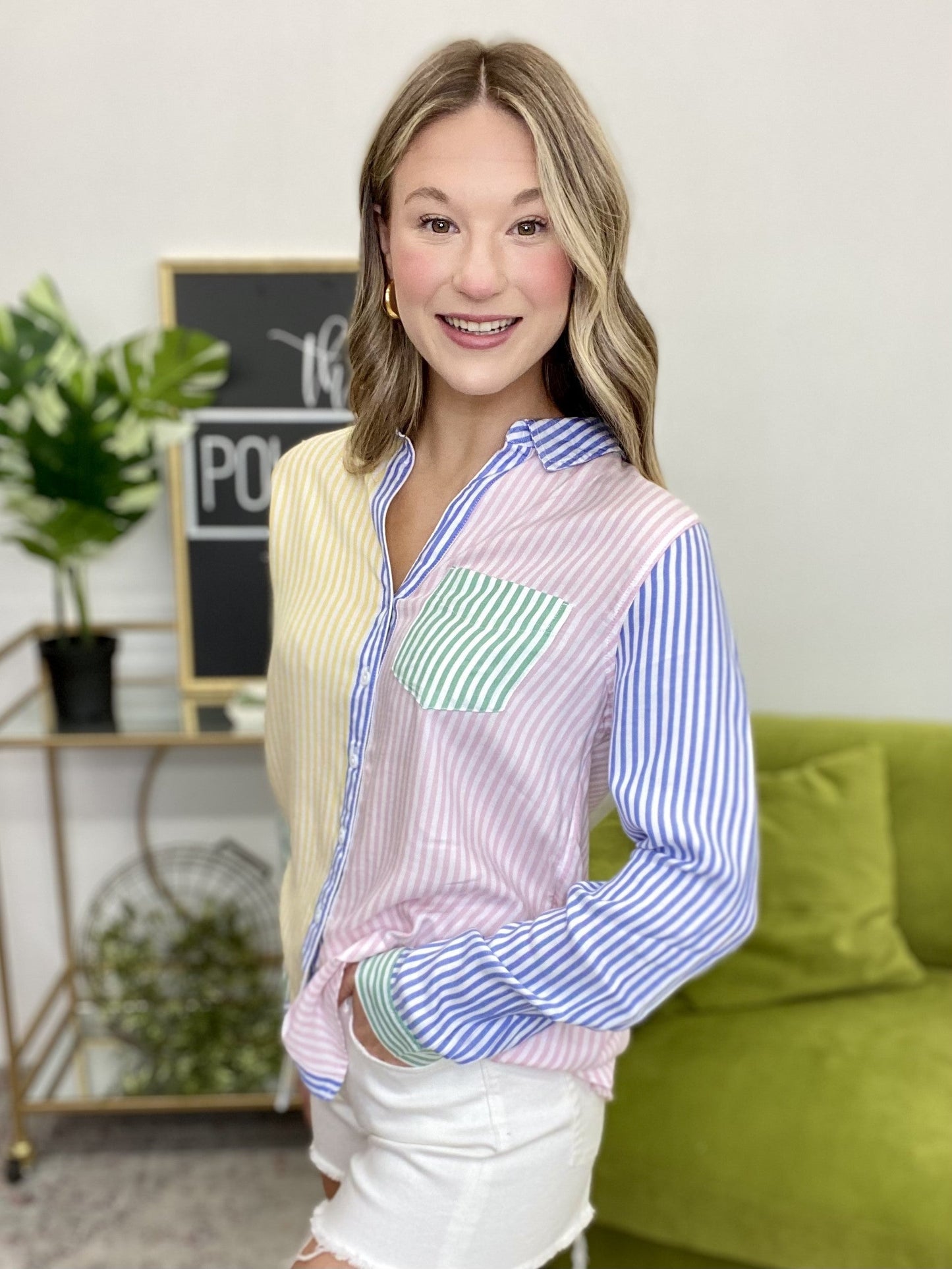 The Striped Hudson Top