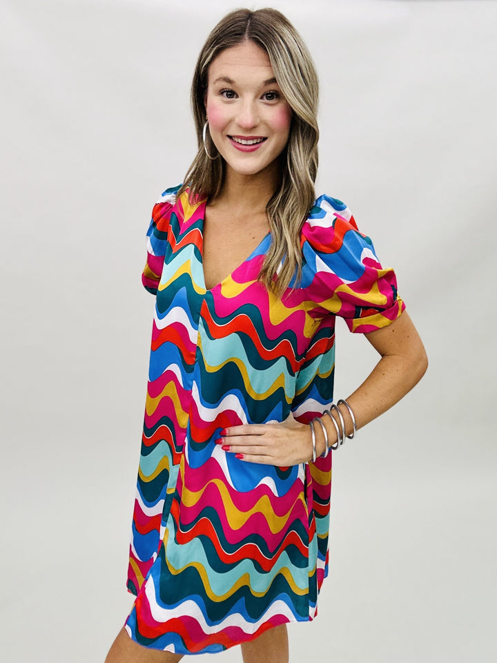 The Dancing Waves Pocket Dress - AS