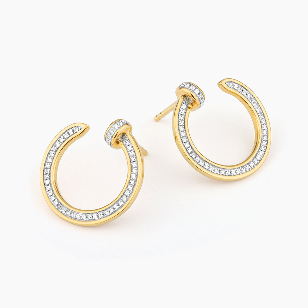ES Forward Facing Stud Earrings