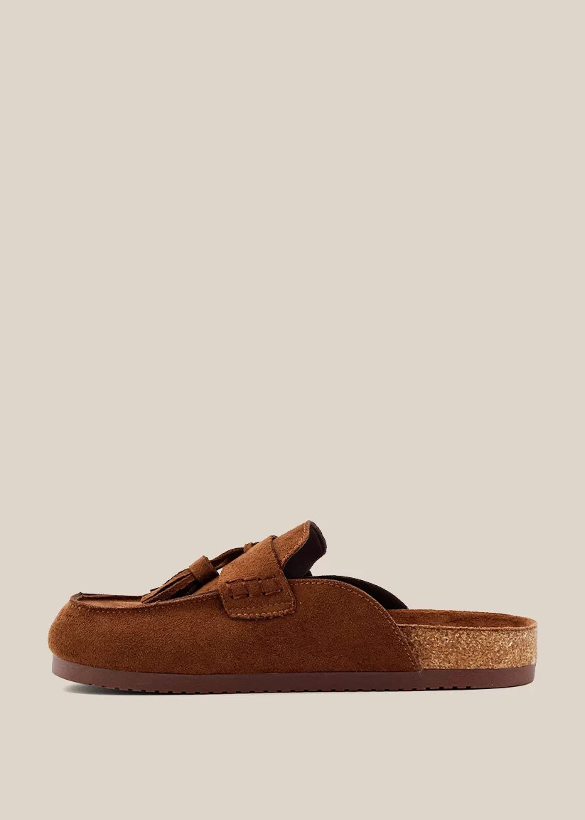 The Terry Clogs in Tan
