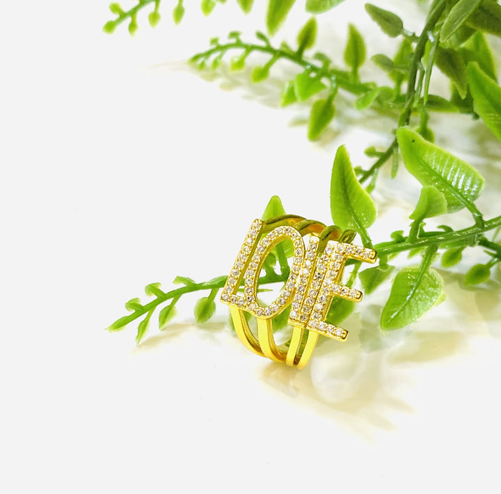Written Love Ring