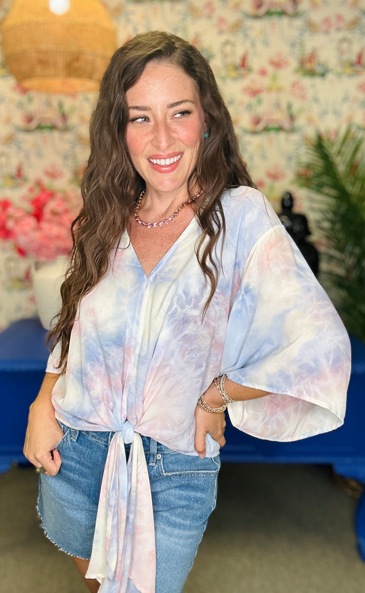 The Marshmallow Tie Top