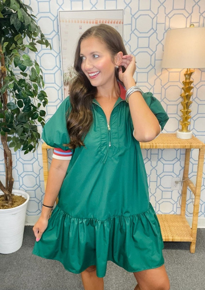 The Gia Dress in Green