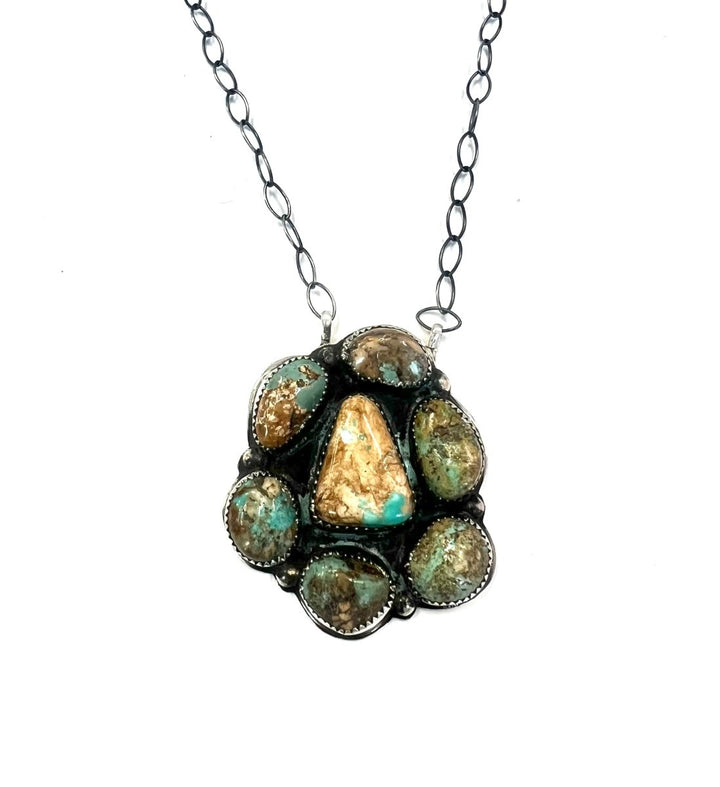 Joan Begay Nevada Turquoise Sterling Necklace (JJ)