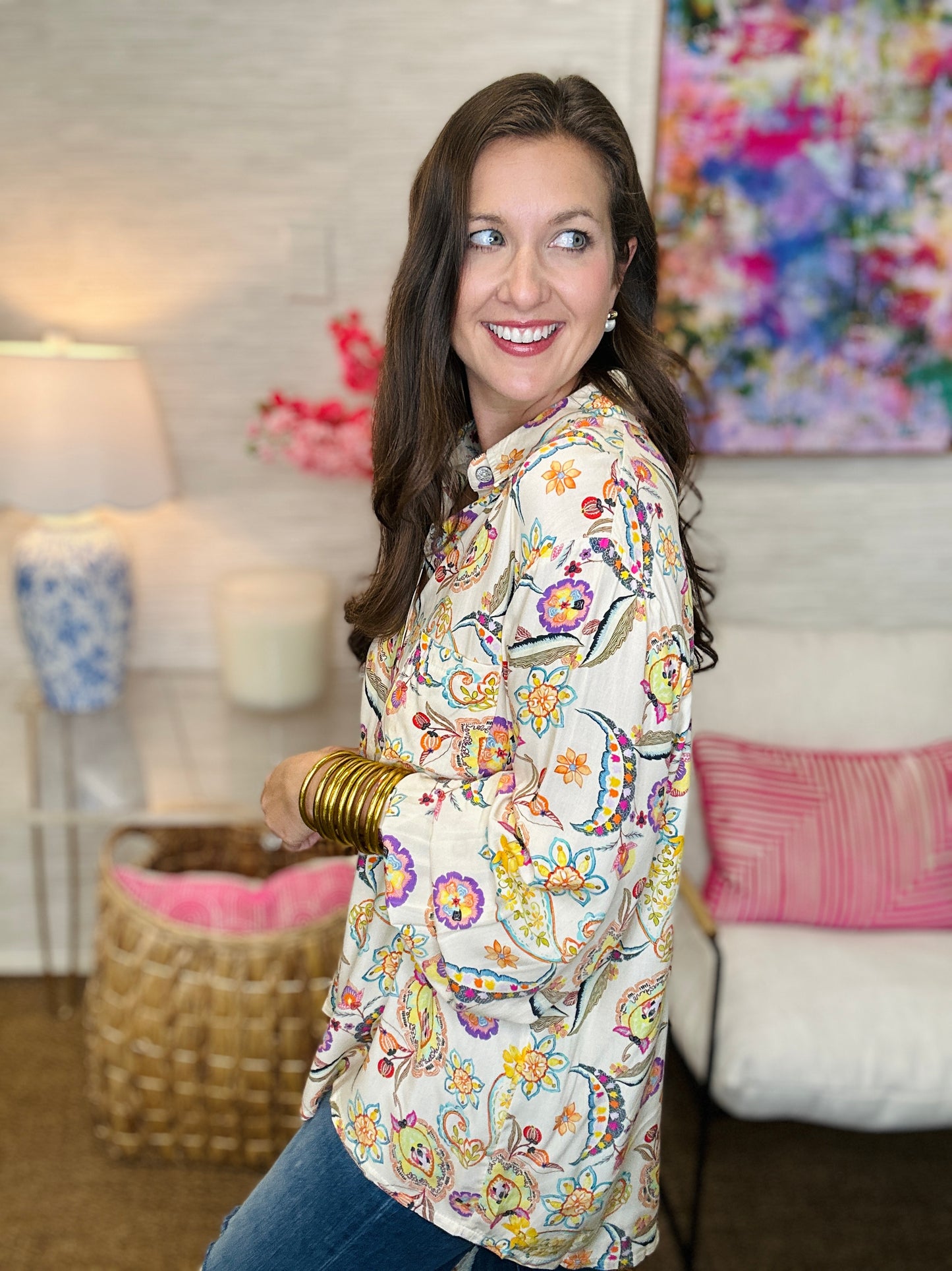 The Paisley Bricks Top