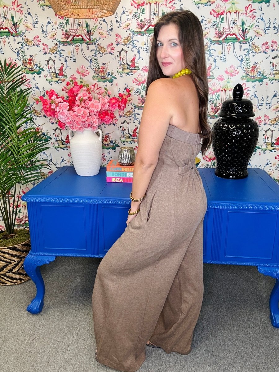 The Heather Mocha Jumpsuit