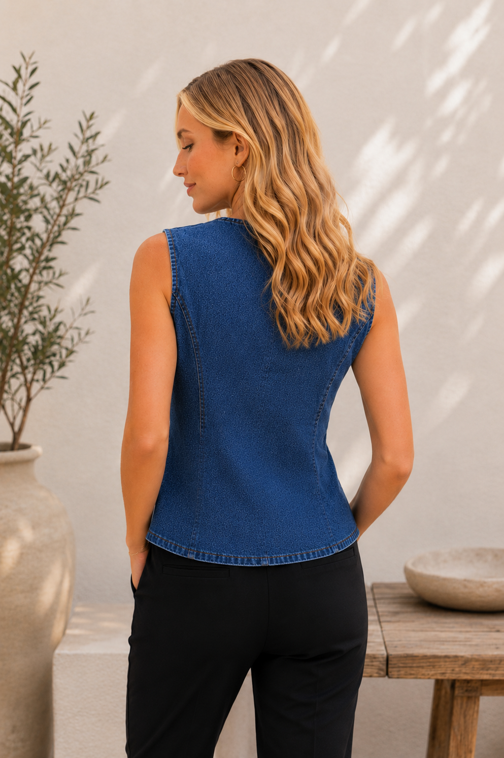 The Blue Jean Baby Vest-AS
