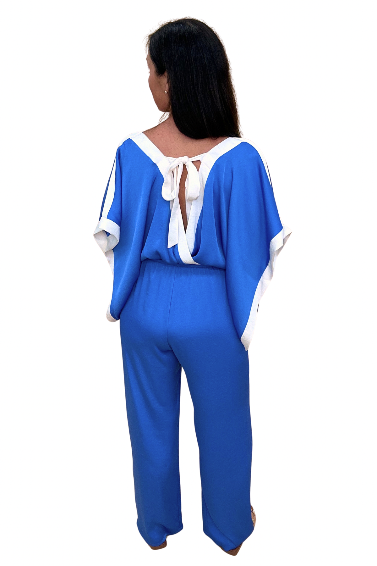 The Silk Contrast Jumpsuit - 3 Colors