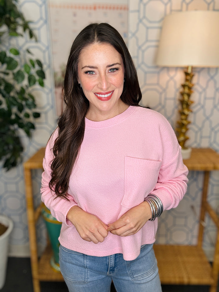 The Honey Knit Pocket Pullover- 8 Colors