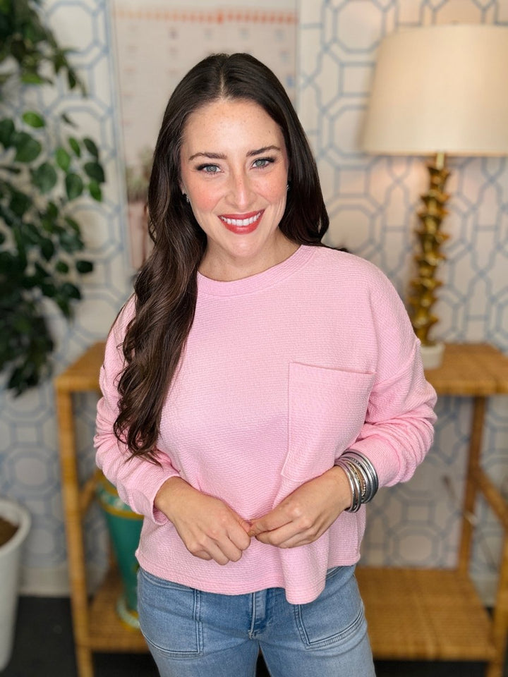 The Honey Knit Pocket Pullover- 8 Colors