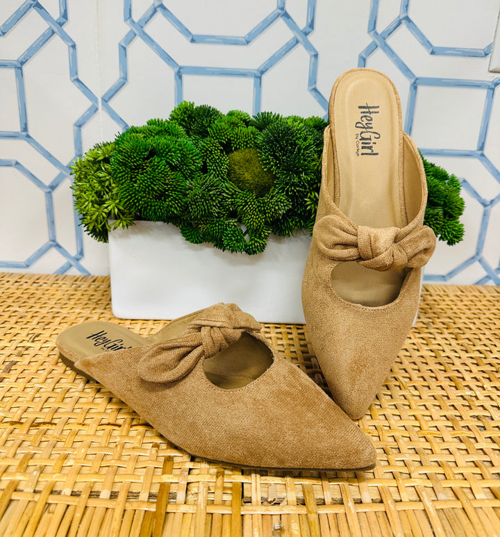 Knotty But Nice Mules in Camel