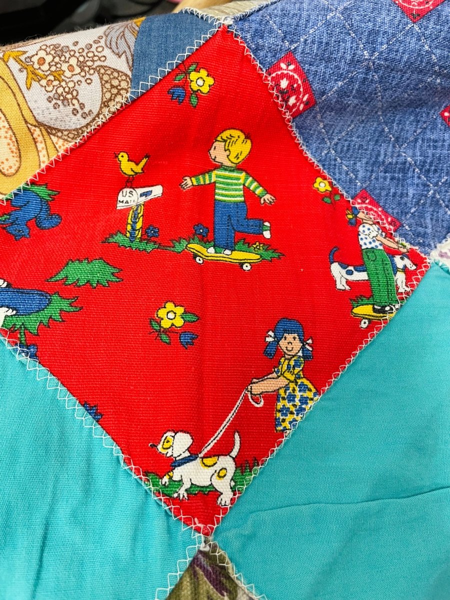 Vintage Topper with Girl and Dog
