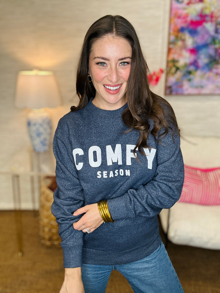 Comfy Season Knit Sweatshirt