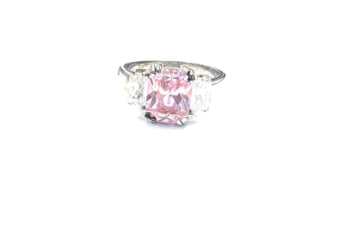 The Triple Pink Sterling Ring
