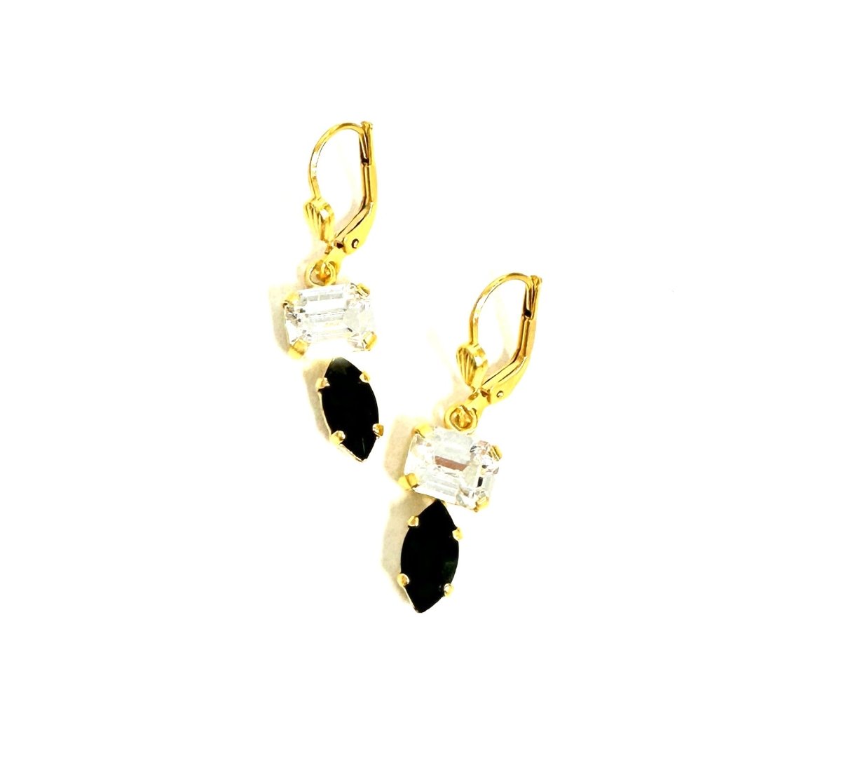 The Double Crystal Earrings