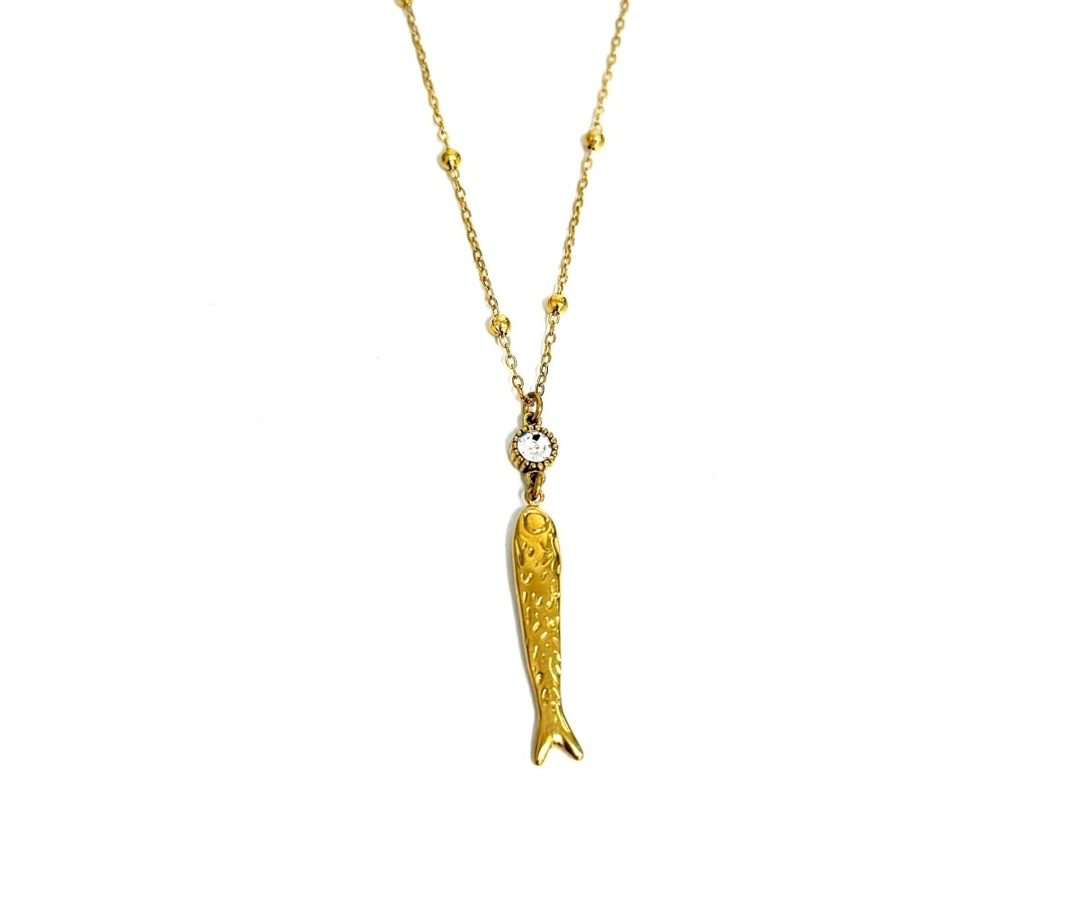 The Irene CZ Fish Pendant Necklace