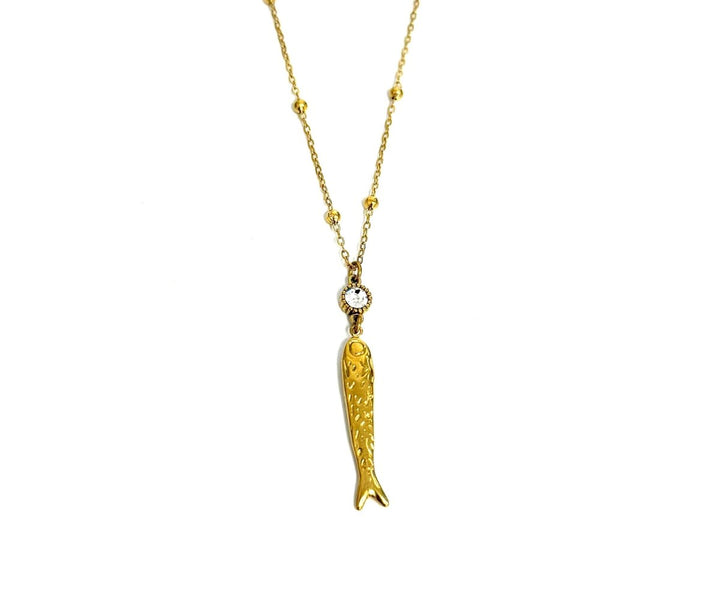 The Irene CZ Fish Pendant Necklace