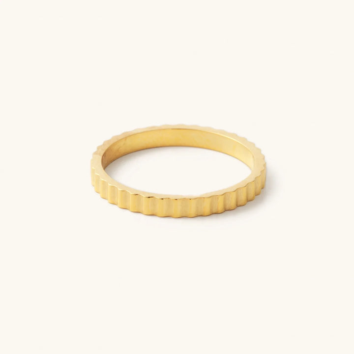 The Dylan Ridged Band Ring