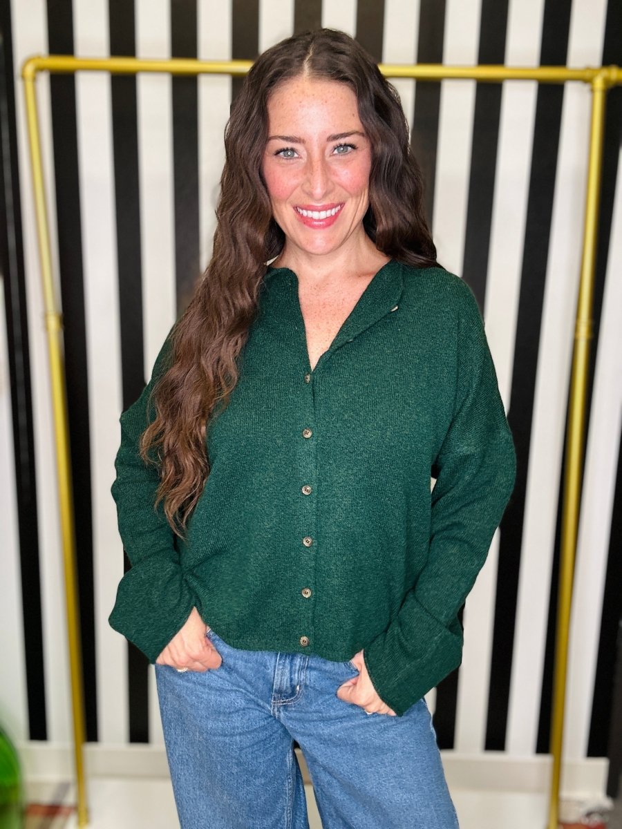 The Steal Collared Cardigan in 2 Colors