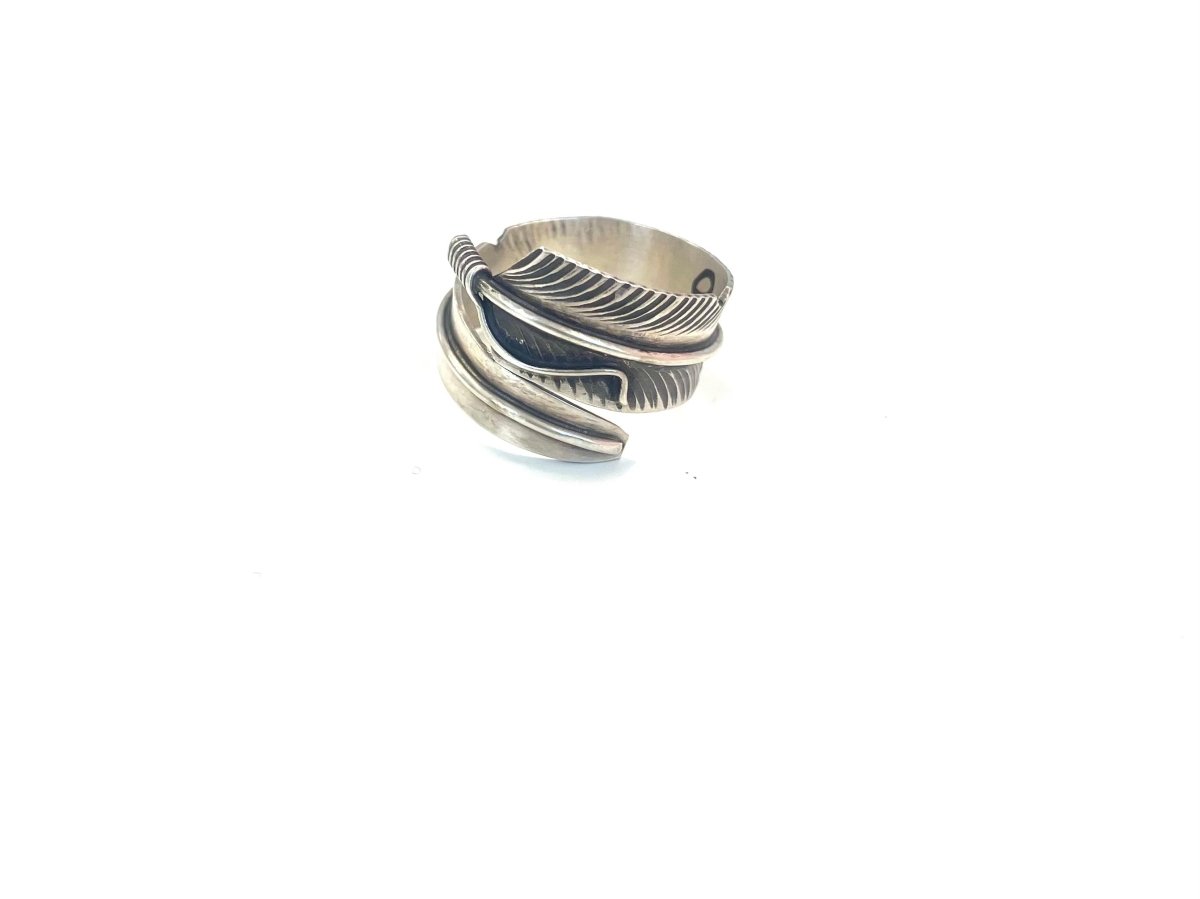 CC Sterling Feather Wrap Ring
