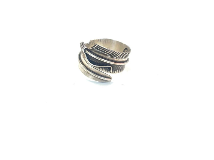 CC Sterling Feather Wrap Ring