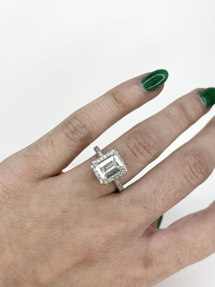 Emerald Cut Upgrade Ring
