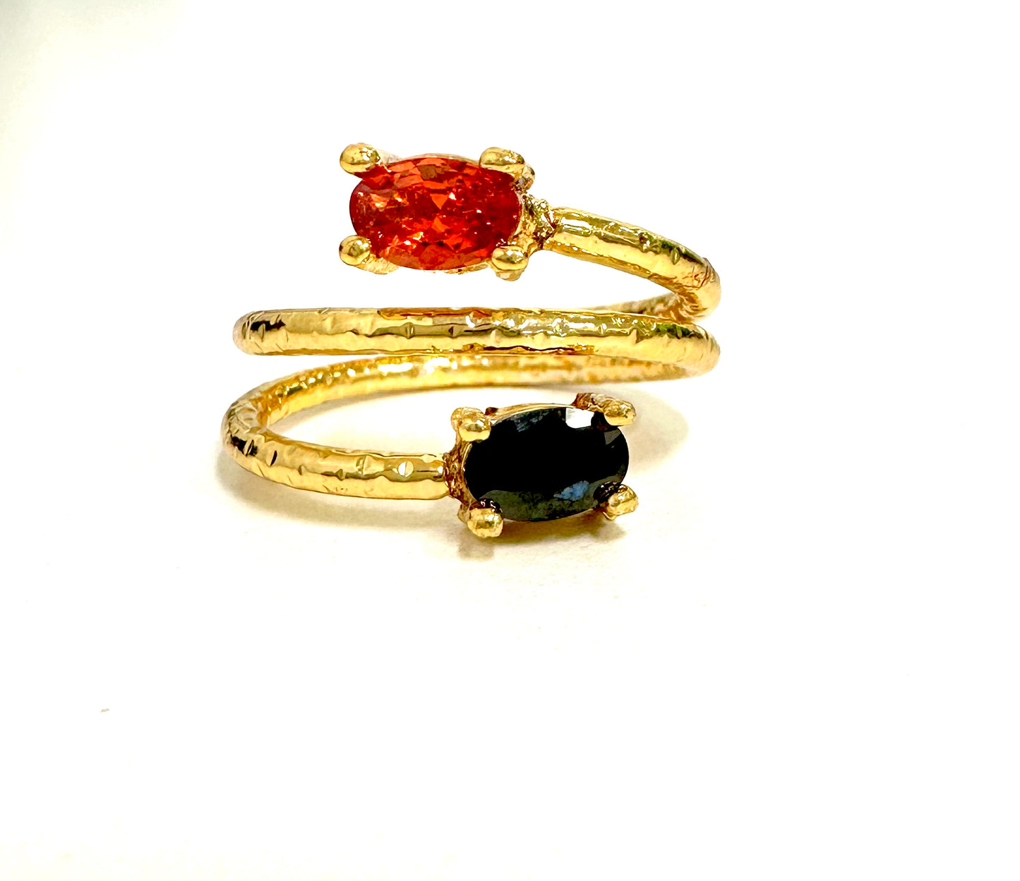 The Gilded Wrap Stone Ring